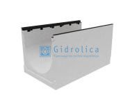 Лоток водоотводный бетонный коробчатый (СО-300мм), с чугунной насадкой КU 100.39,9 (30).47(40) - BGZ-S, № 15-0