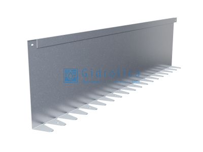 Бордюр Gidrolica Line Steel (Лайн Стил) L-образный из оцинкованной стали 1200х300х70х1,5мм