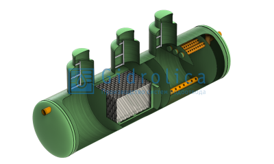 Gidrolica LOS-System 3/пескоотделитель-бензомаслоотделитель-сорбционный фильтр/40
