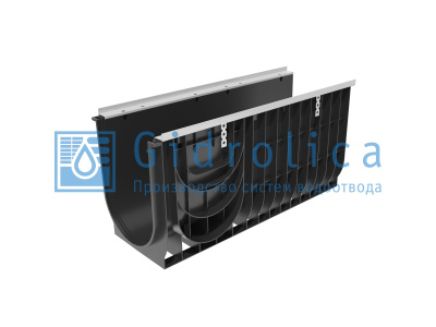 Лоток водоотводный Gidrolica Super ЛВ-30.38.49,6 - пластиковый, кл. Е600