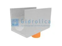 Лоток водоотводный бетонный коробчатый (СО-500мм), с водосливом КUв 100.65(50).62,5(53,5) - BGU-XL, № 35-0