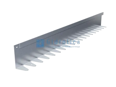 Бордюр Gidrolica Line Steel L-образный из оцинкованной стали 1200х140х70х1,5мм