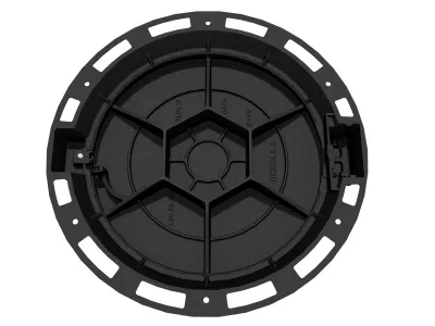 Люк чугунный Gidrolica Street Т(C250)-2-60 (высота 100мм, диаметр 600/800мм)
