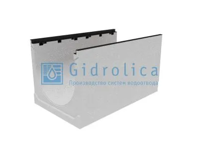 Лоток водоотводный бетонный коробчатый (СО-300мм), с чугунной насадкой КU 100.39,9 (30).42(35) - BGZ-S, № 5-0